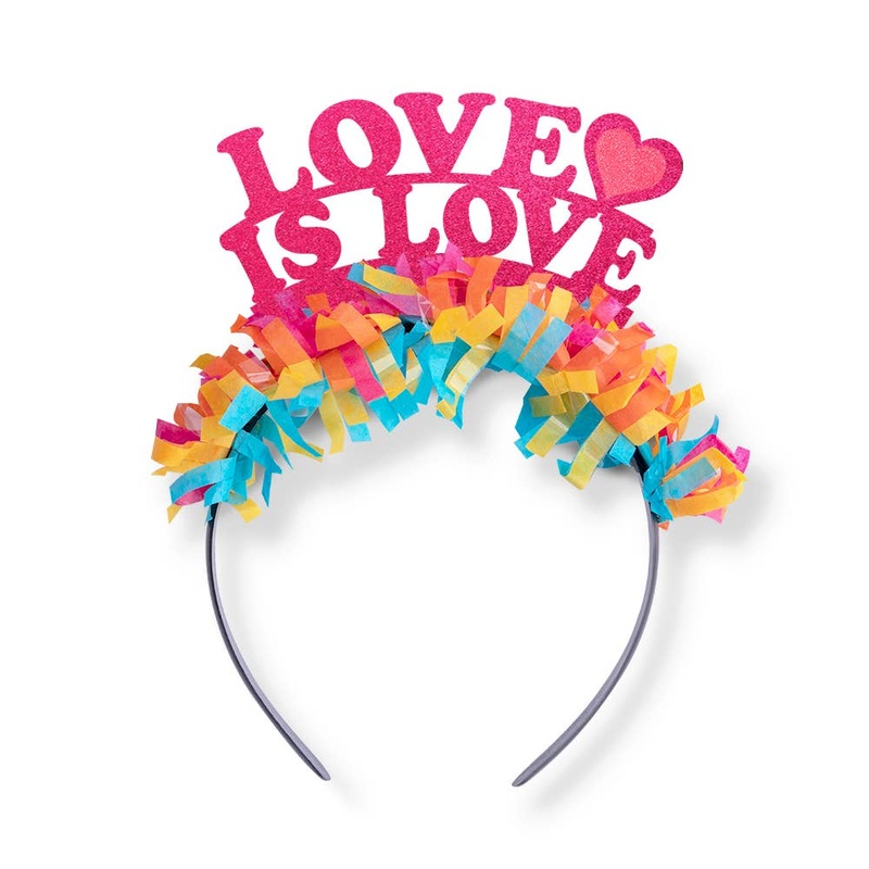 LOVE IS LOVE PRIDE LGBTQ PARTY HEADBAND
