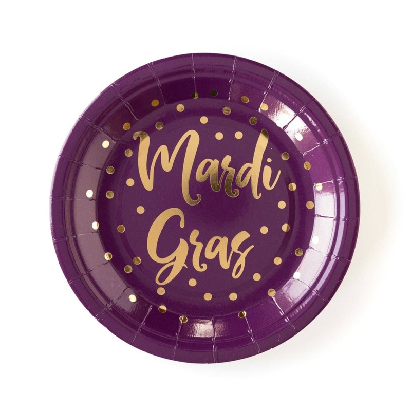 MARDI GRAS PLATES
