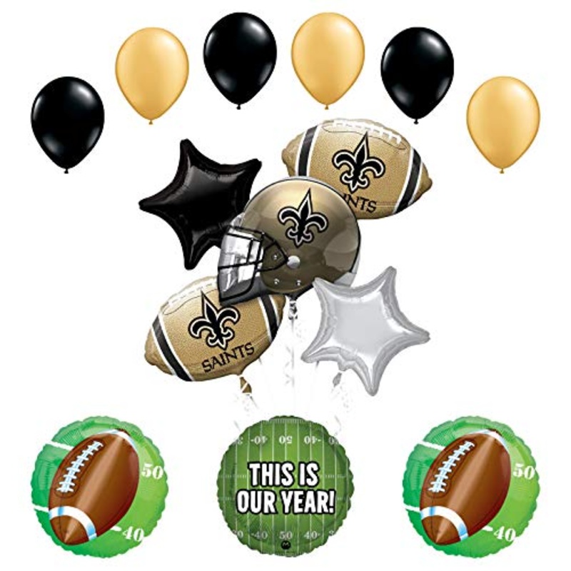 Mayflower Products Orleans Saints Football Party Supplies This is Our Year Balloon Bouquet Decoration