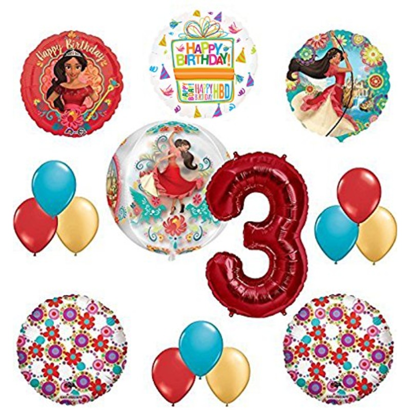 Princess Elena Of Avalor 3rd Birthday Party Supplies Balloon Decoration kit
