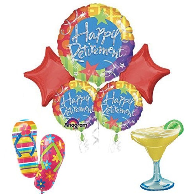 Retirement Party Supplies and Balloon Bouquet Decoration Kit "Permanent Vacation"
