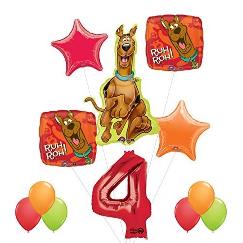 Scooby Doo 4th Birthday Party Supplies and Balloon Decorations