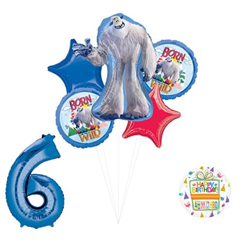 Smallfoot 6th Birthday Balloon Bouquet Decorations and Party Supplies