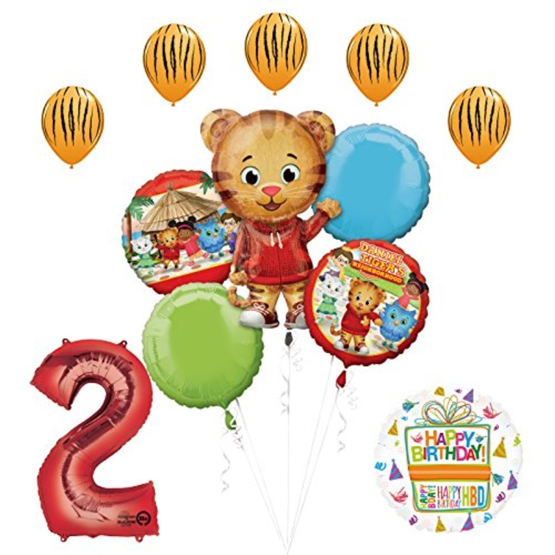 The Ultimate Daniel Tiger Neighborhood 2nd Birthday Party Supplies and Balloon Decorations