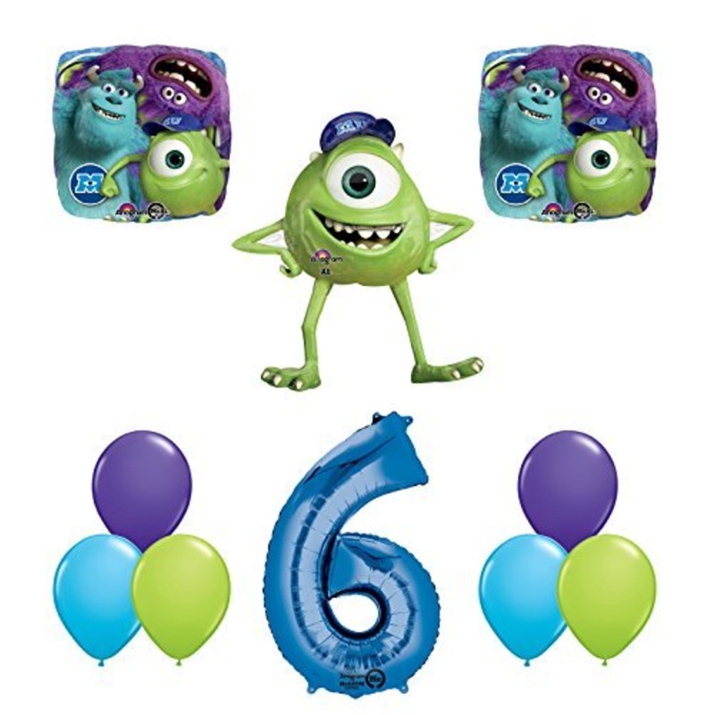 The Ultimate Monsters University Monsters Inc 6th Birthday Party Supplies and Balloon Decorations
