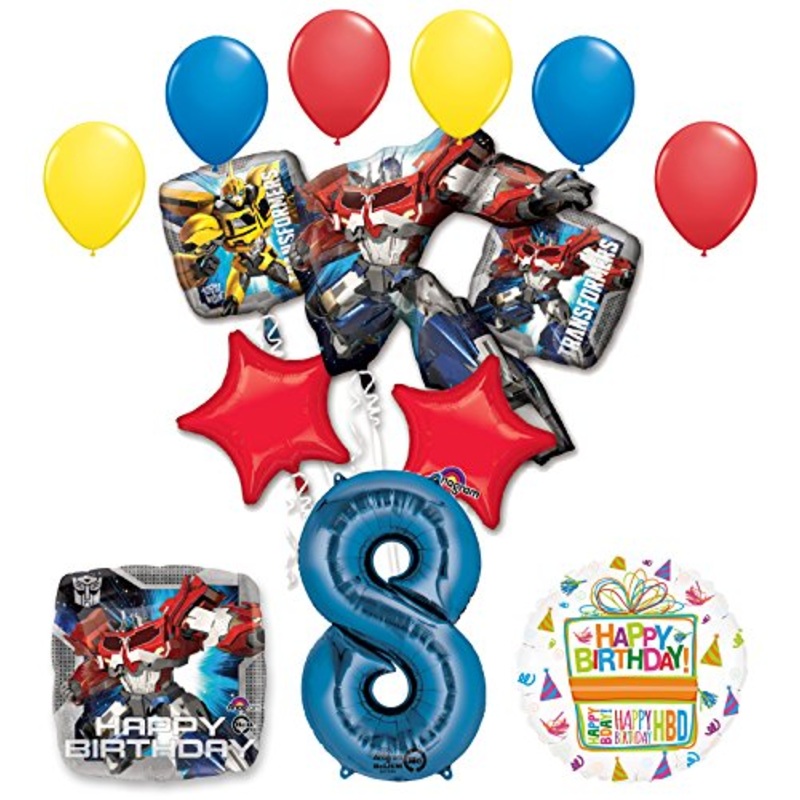The Ultimate Transformers 8th Birthday Party Supplies and Balloon Decorations