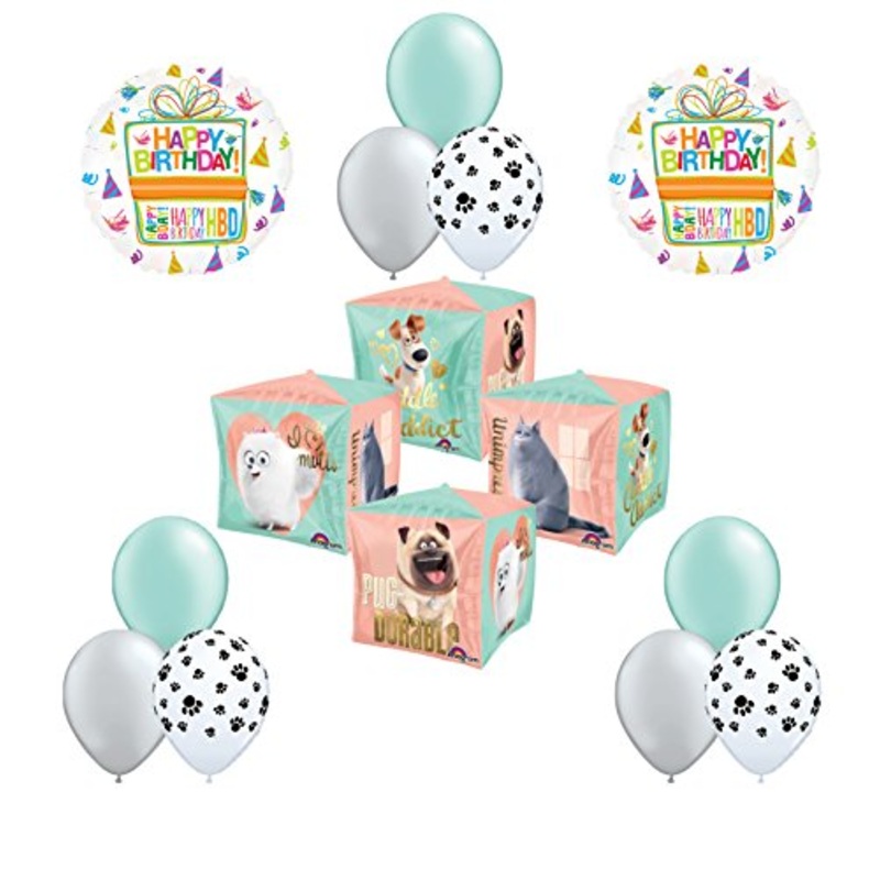 12pc The Secret Life of Pets Birthday Party Balloon Decorations