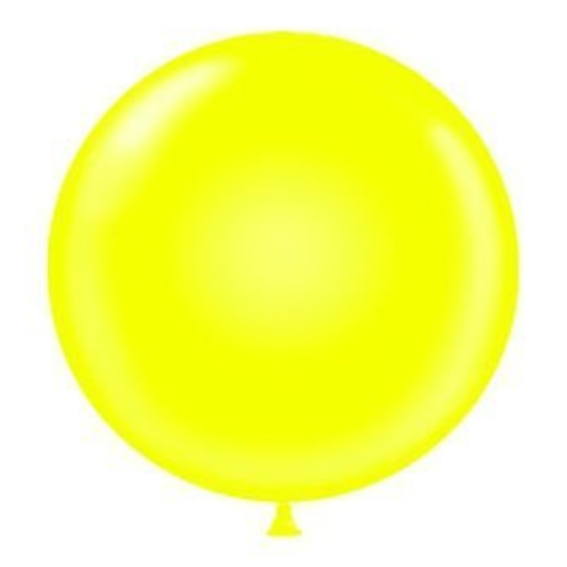 72" Yellow Latex Balloon