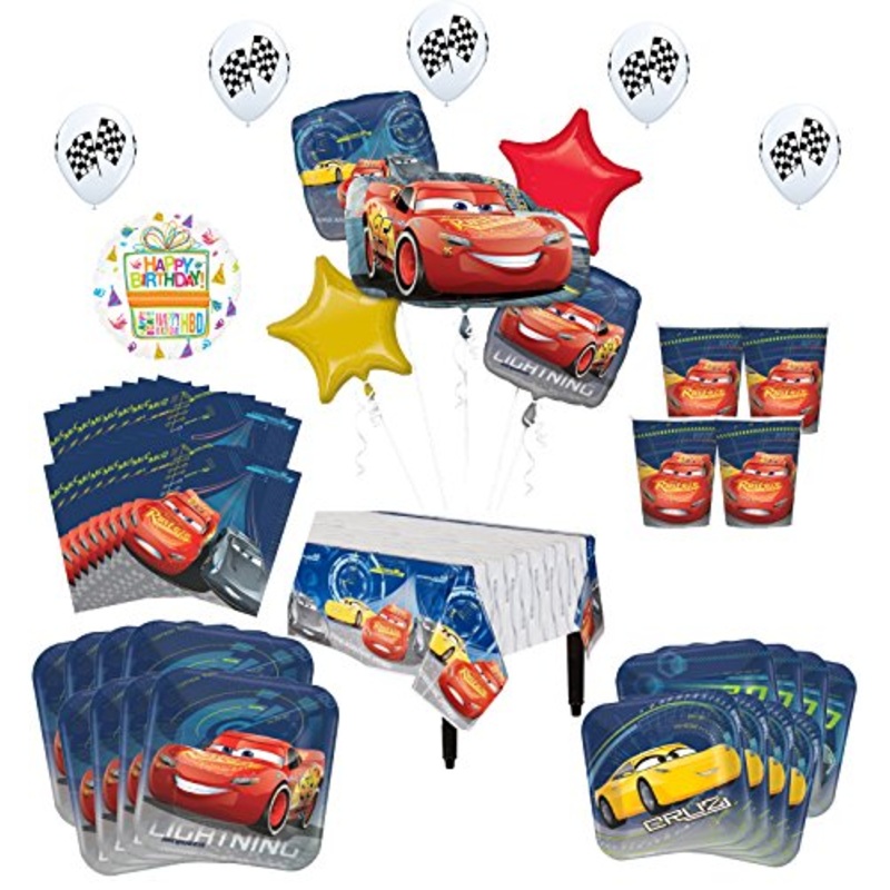 Disney Cars Birthday Party Supplies 8 Guest Kit   52 pc