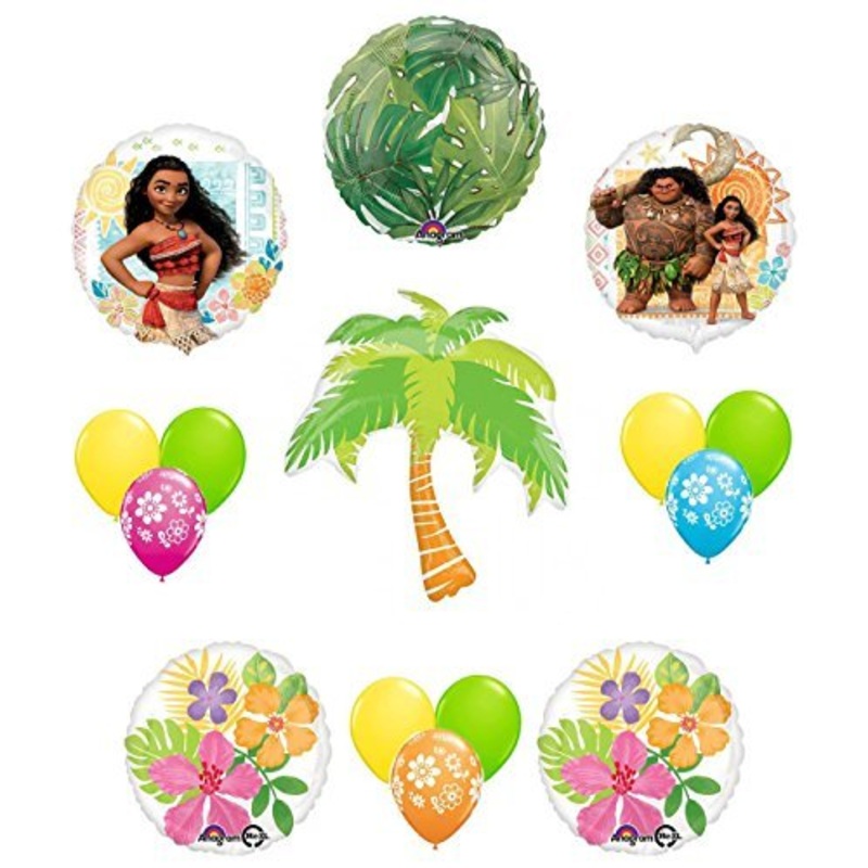 Disney Moana Tropical Party Supplies Balloon Decoration 15 pc Kit