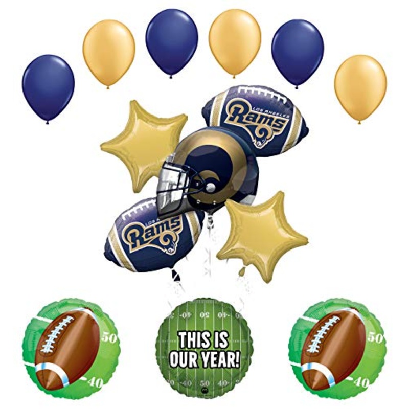Mayflower Products Los Angeles Rams Football Party Supplies This is Our Year Balloon Bouquet Decoration