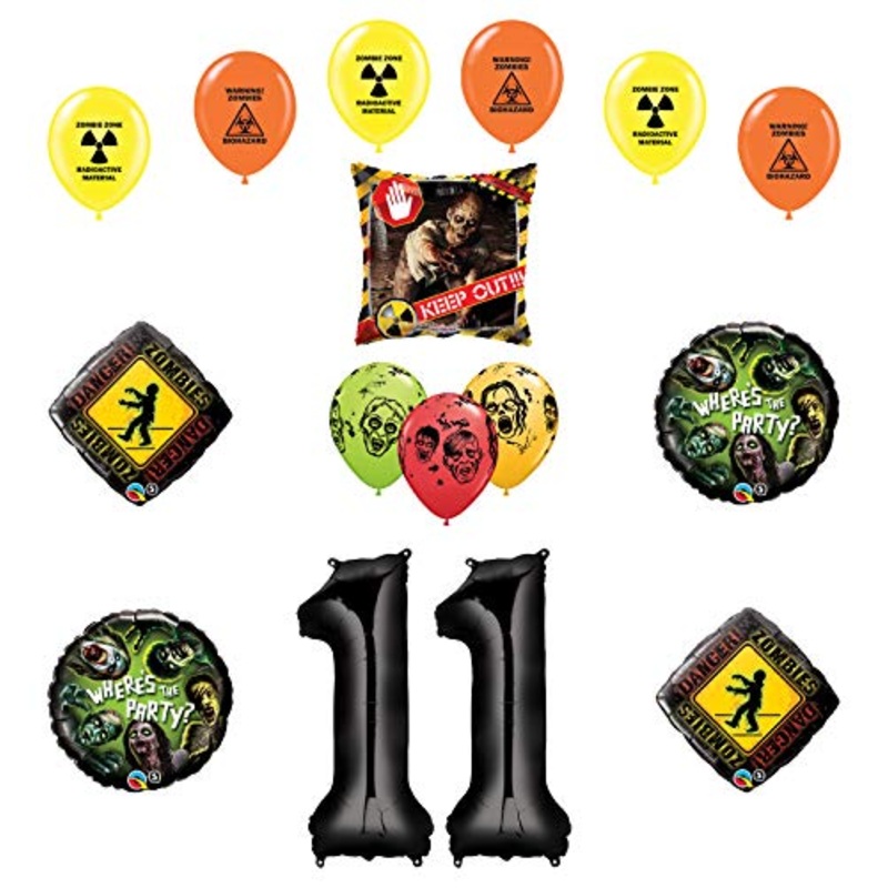 Mayflower Products Zombies Party Supplies 11th Birthday The Walking Dead Balloon Bouquet Decorations