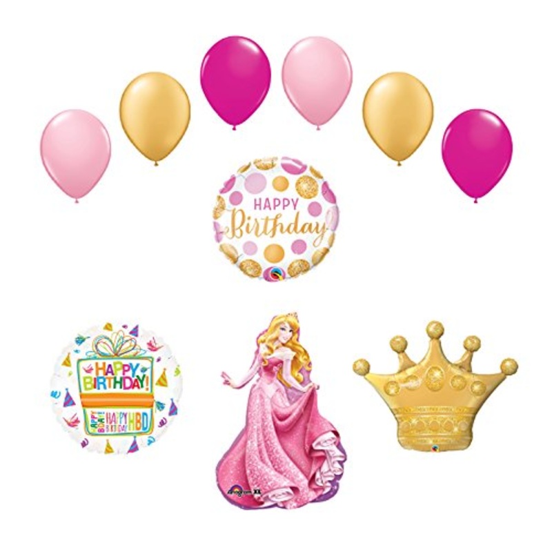Sleeping Beauty Crown Princess Balloon Birthday Party Supplies