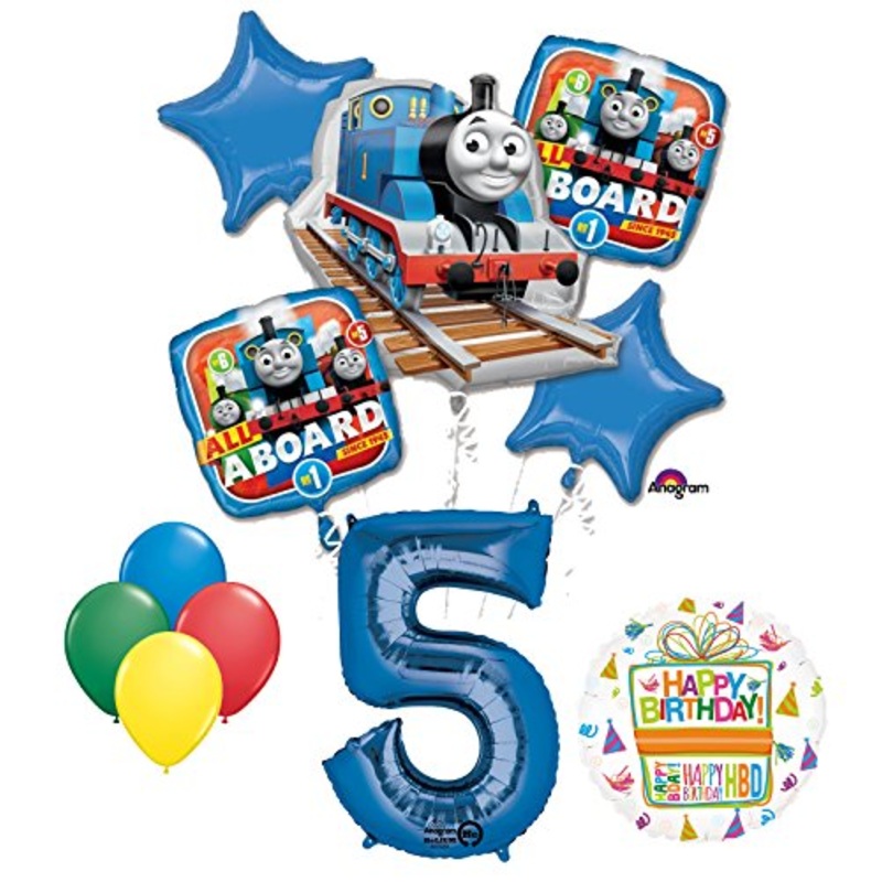 The Ultimate Thomas the Train Engine 5th Birthday Party Supplies and Balloon Decorations