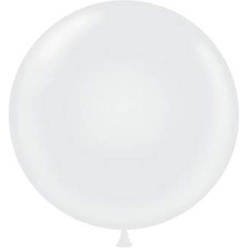 60 inch White Giant Latex Balloon - Qty 2