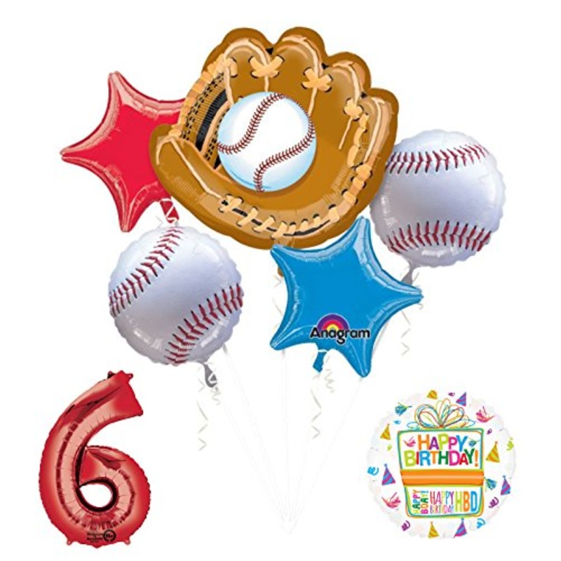 Baseball 6th Birthday Party Supplies