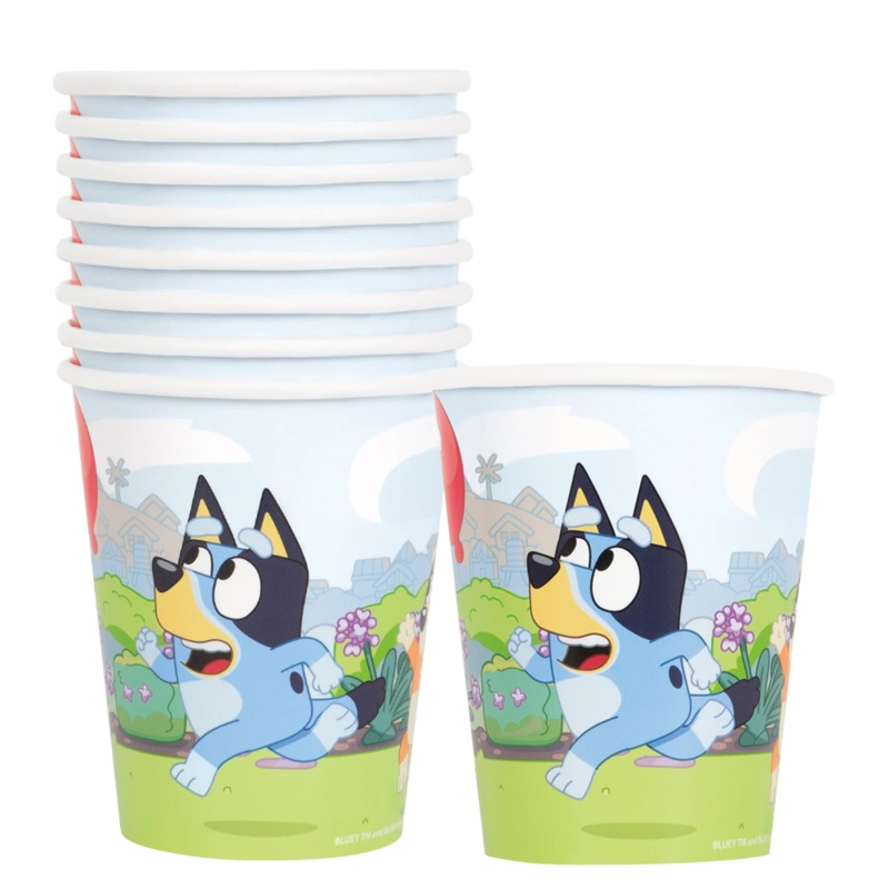 Bluey Paper Cups, 9 oz, 8 Count