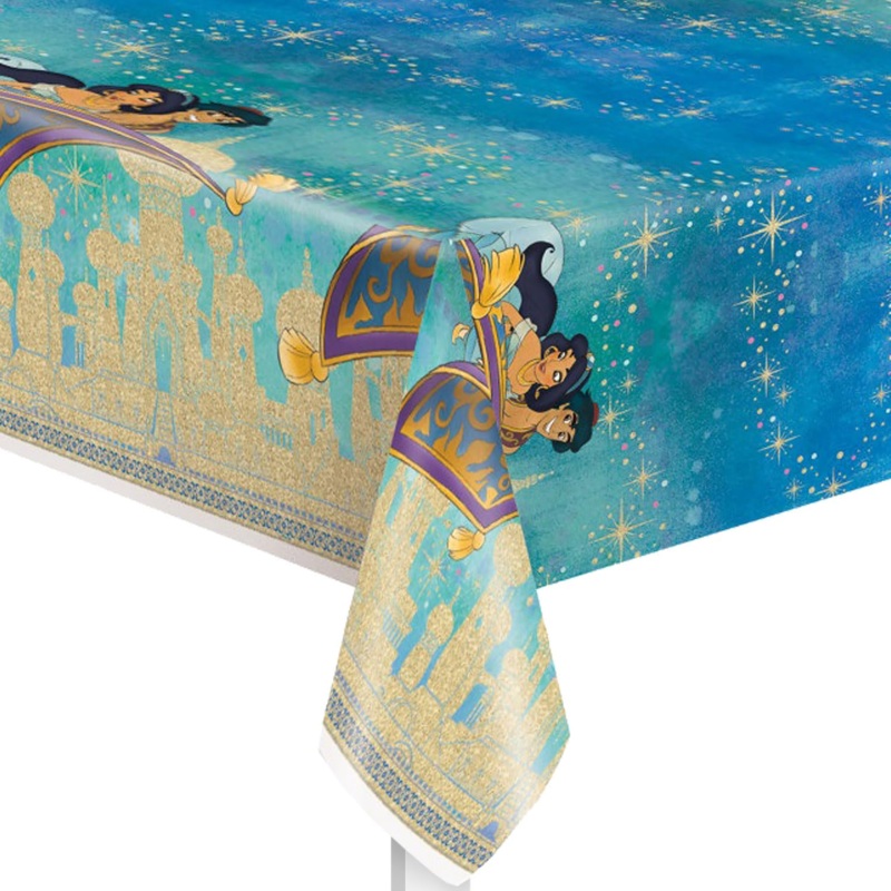 Disney Aladdin Rectangular Plastic Table Cover - 54" x 84"