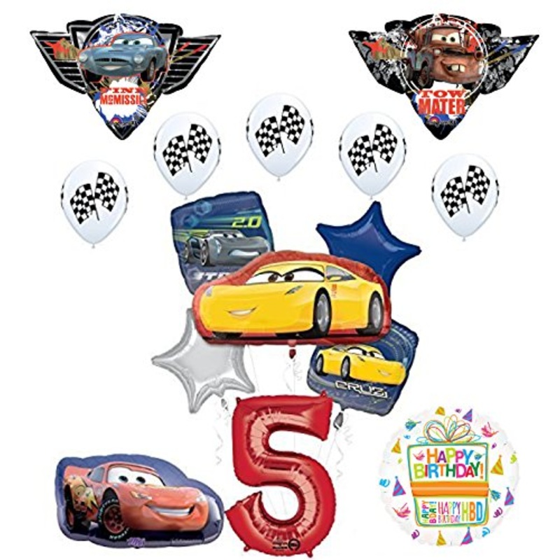 Disney Pixar Cars "3" 5th Birthday Party Supplies