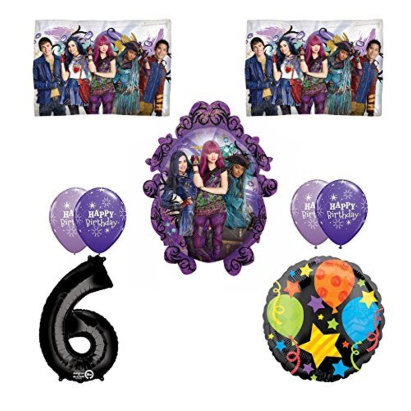 Disney The Descendants 2 Happy 6th Birthday Party supplies Balloon Decoration Kit