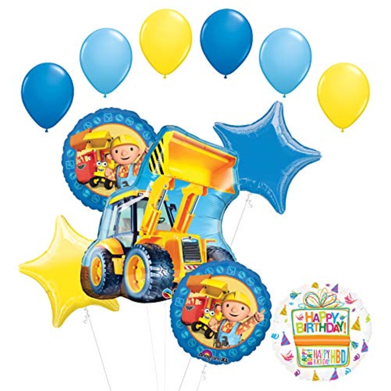 Mayflower Products Bob The Builder Construction Party Supplies Birthday Balloon Bouquet Decorations