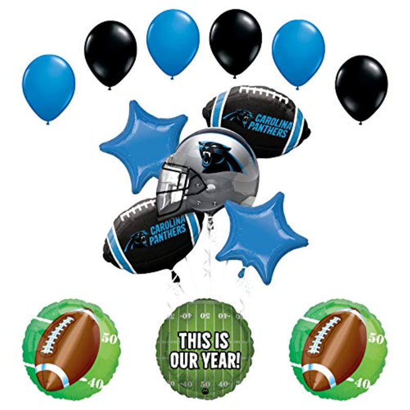 Mayflower Products Carolina Panthers Football Party Supplies This is Our Year Balloon Bouquet Decoration