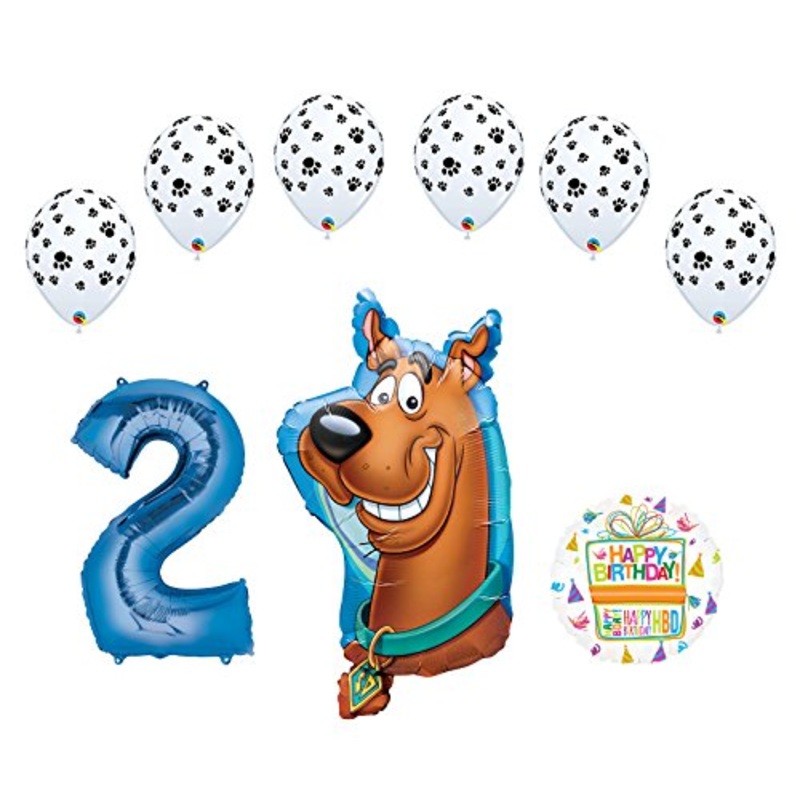 Mayflower Products Scooby Doo 2nd Birthday Party Supplies Balloon Bouquet Decorations