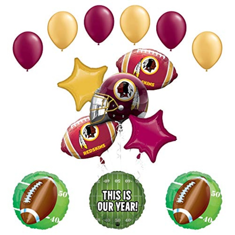 Mayflower Products Washington Redskins Football Party Supplies This is Our Year Balloon Bouquet Decoration