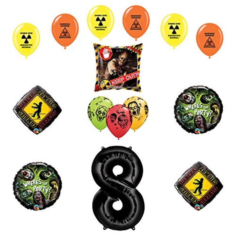Mayflower Products Zombies Party Supplies 8th Birthday The Walking Dead Balloon Bouquet Decorations