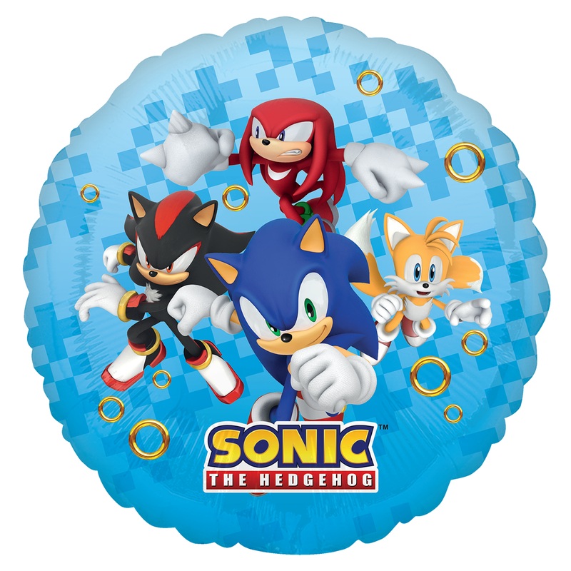 Sonic the Hedgehog Round Foil Balloon 18"