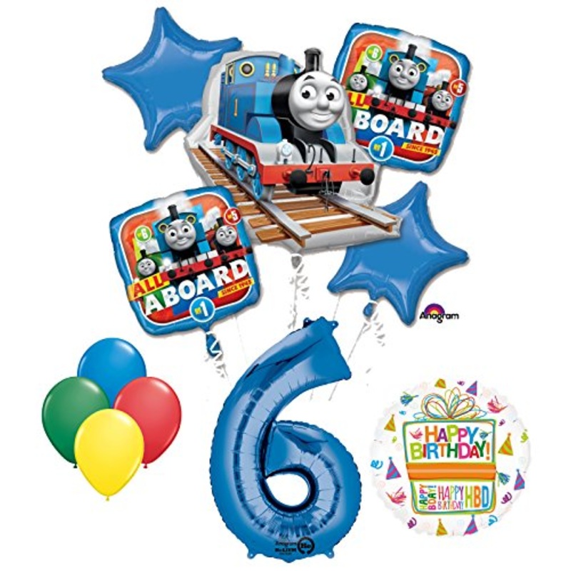 The Ultimate Thomas the Train Engine 6th Birthday Party Supplies and Balloon Decorations