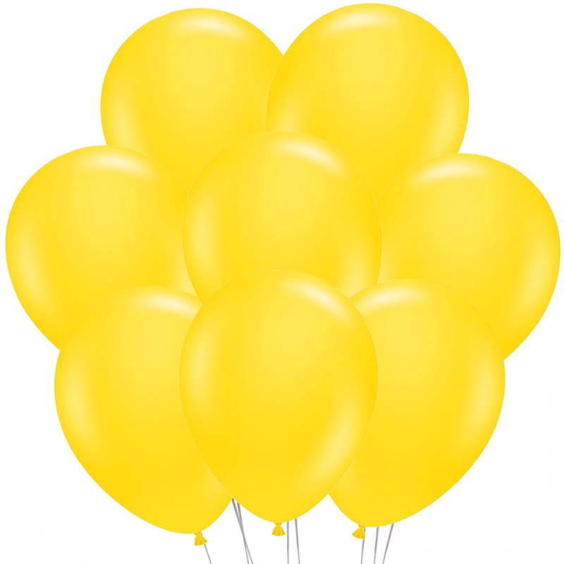 Yellow Latex Balloons 12"