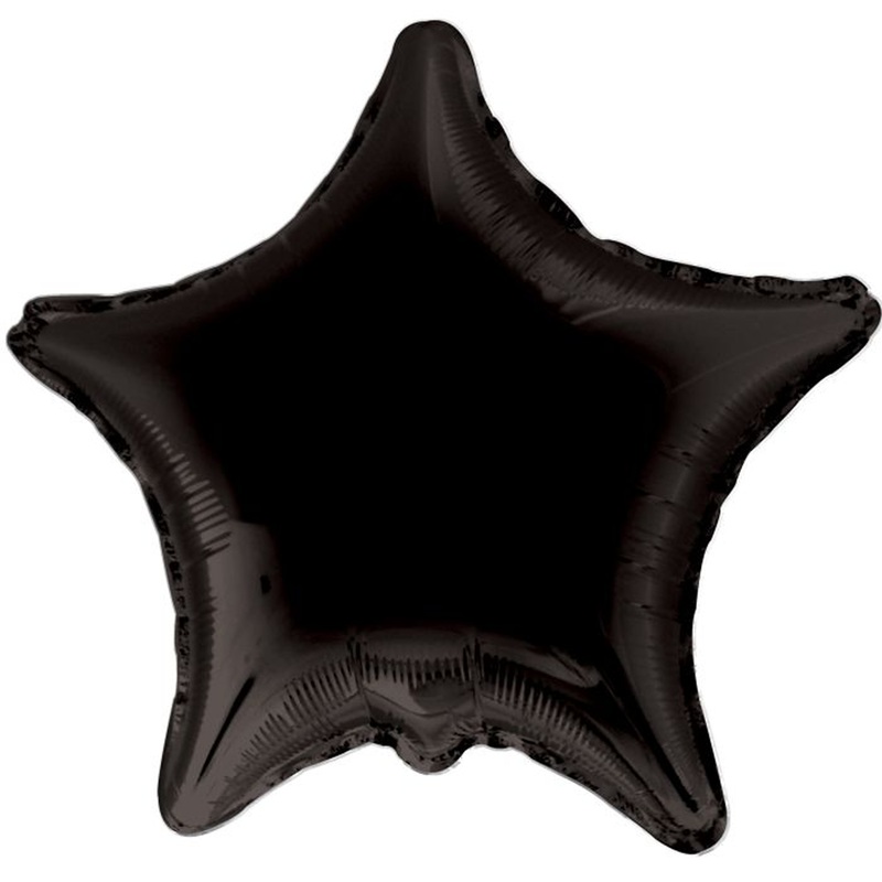 Black Star Foil Balloon 18", 1 ct