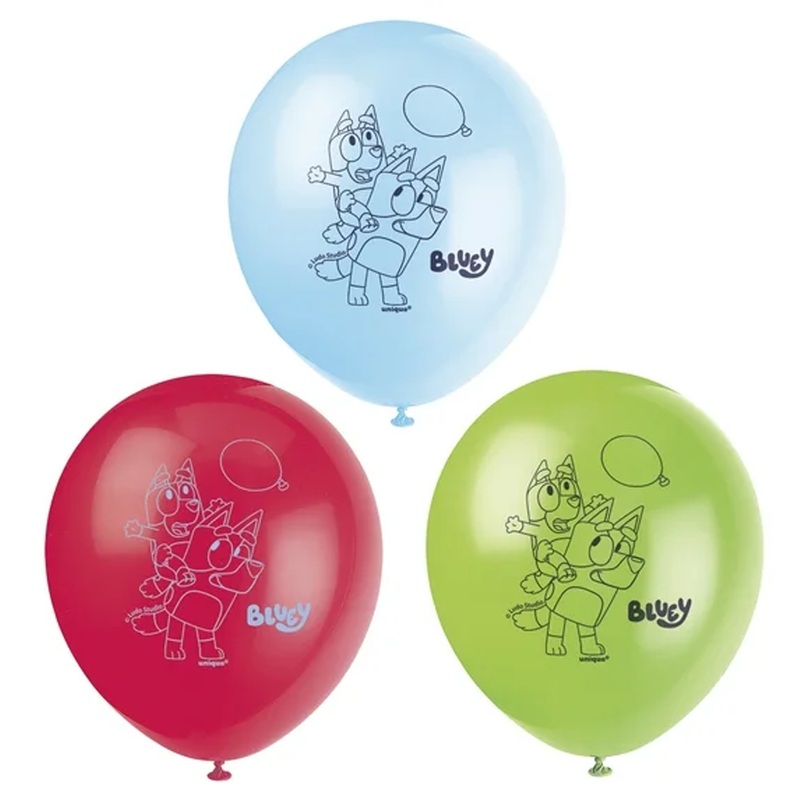 Bluey Latex Balloons 12 inc 8 ct