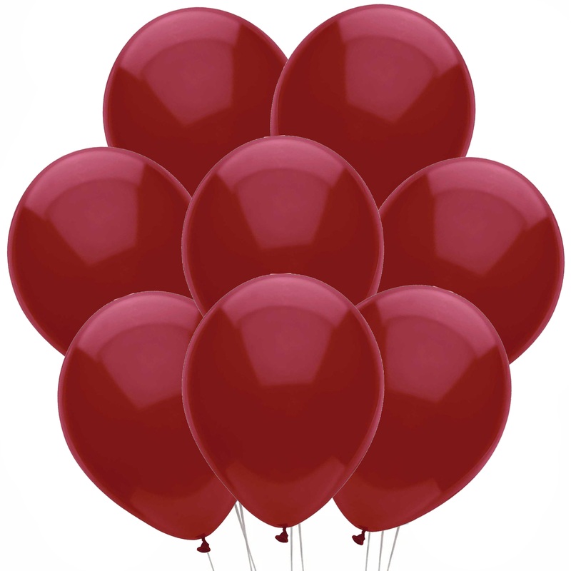 Burgundy Latex Balloons 12" 8 ct