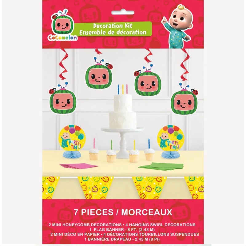 Cocomelon Party Decorating Kit, 7pcs
