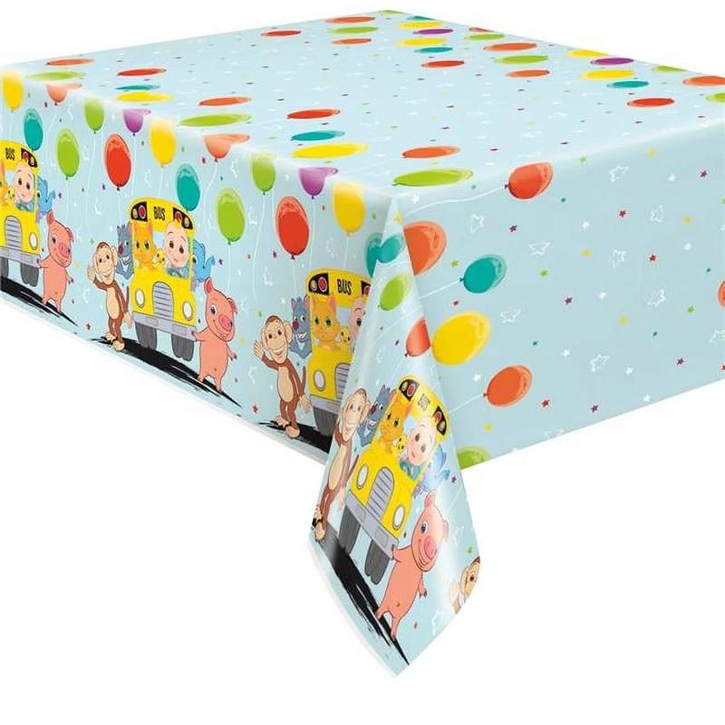 Cocomelon Plastic Tablecover 54" X 84"