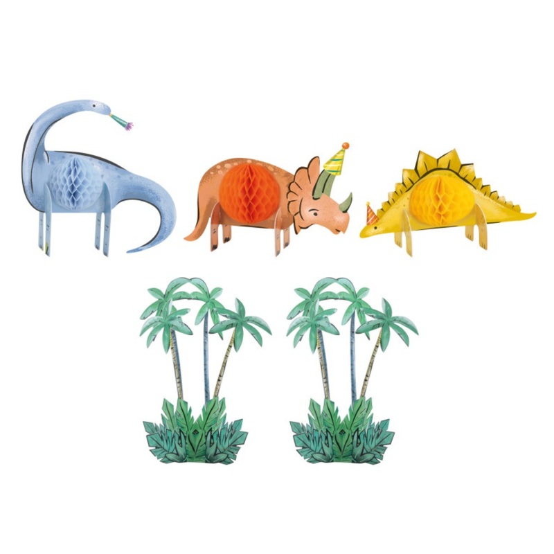 Dinosaurs Honeycomb Decoration Kit, 5pc