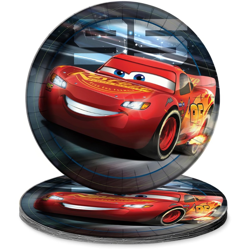 Disney Cars Dinner plates 9 inches, 8 ct