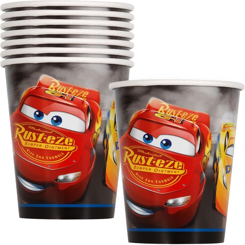 Disney Cars Paper Cups 9 oz, 8 ct