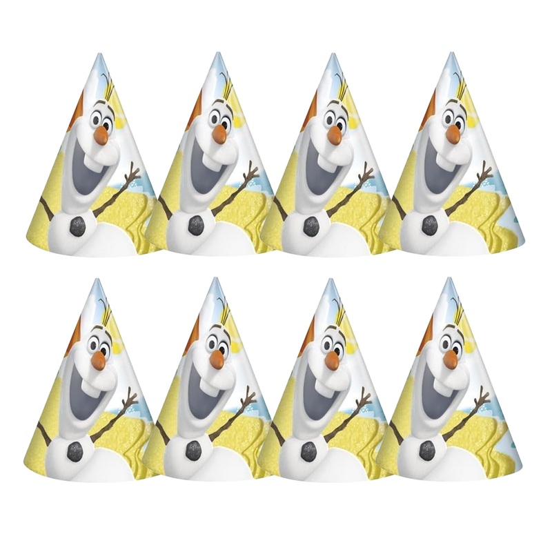 Disney Frozen Olaf Party Cone Hats 8 ct