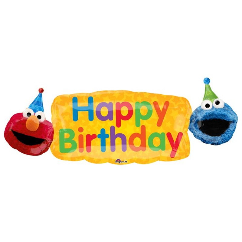 Elmo Happy Birthday Foil Balloon 42"