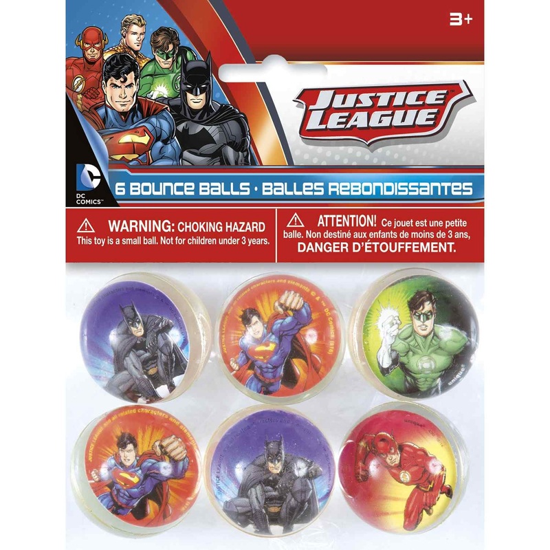 Justice League Bouncing Balls - 6 Pc.