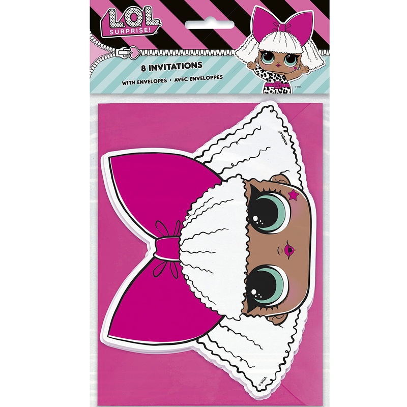 LOL Surprise Invitations, 8 Count