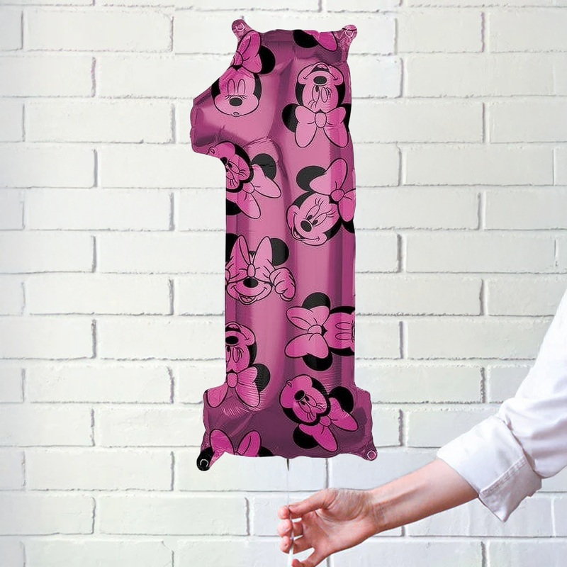 Minnie Mouse 1 Number Foil Balloon 26