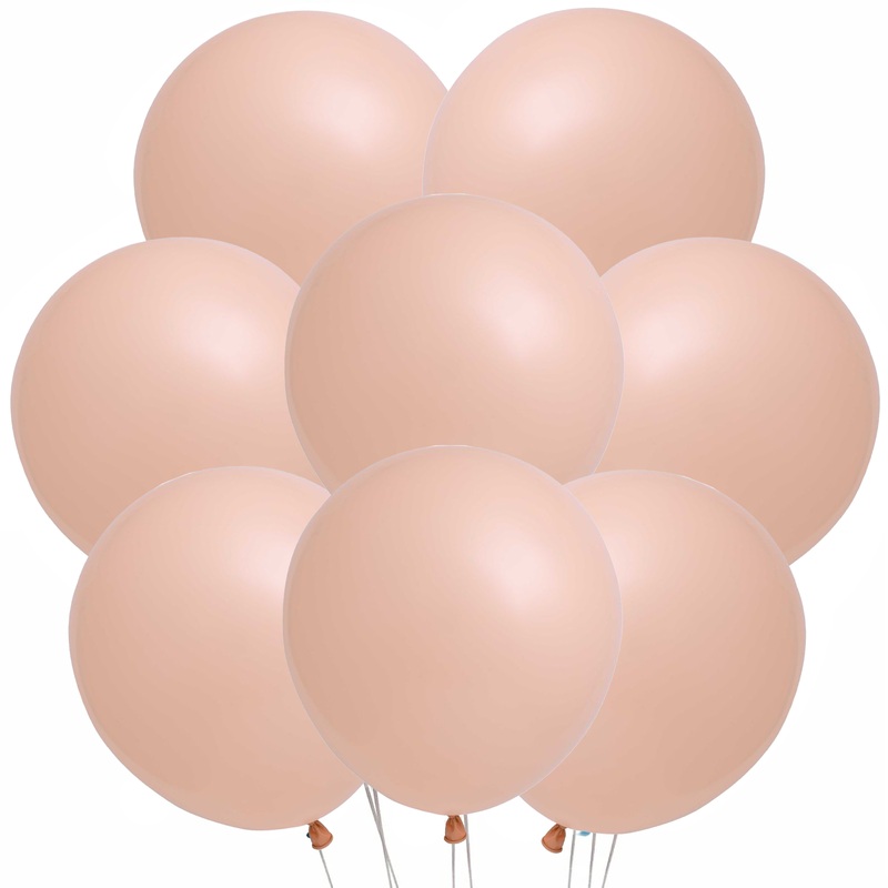 Pastel Beige Latex Balloons 12" 8 ct