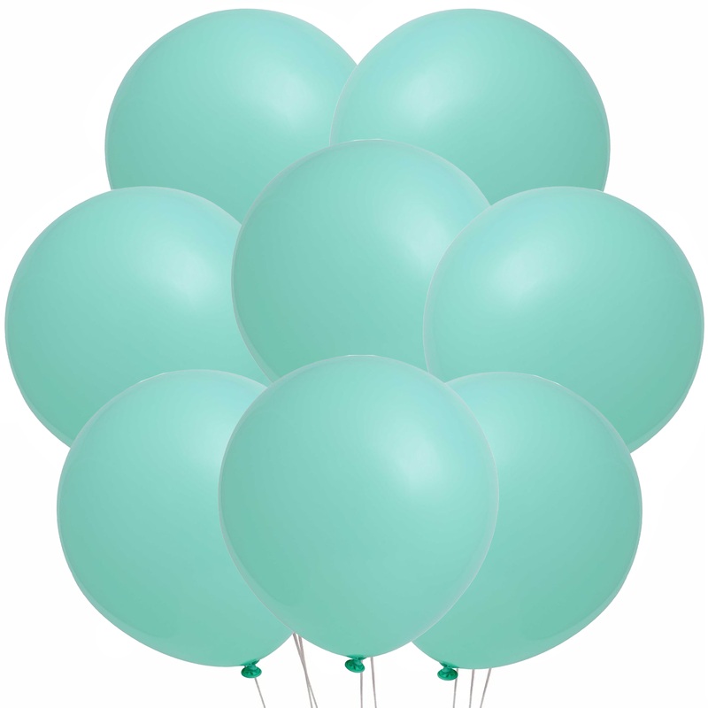 Pastel Mint Green Latex Balloons 12" - 8 ct