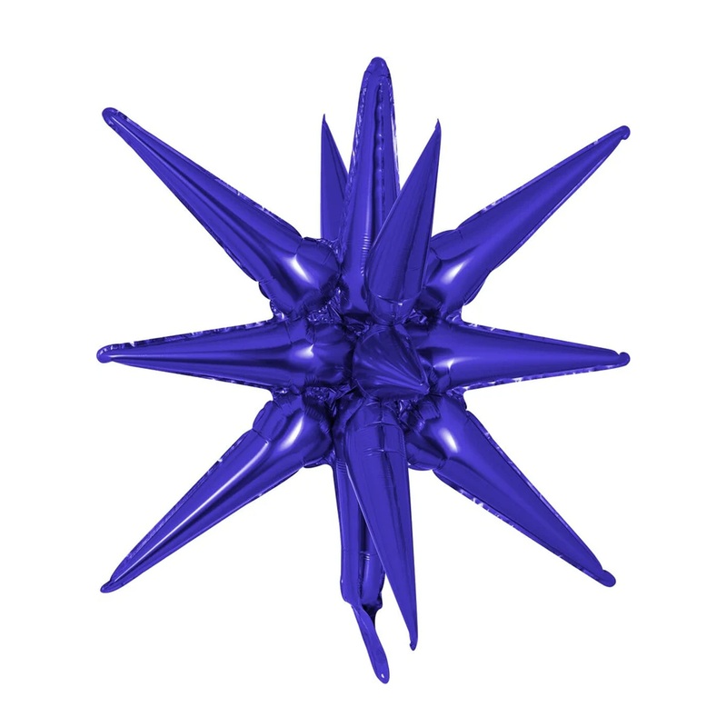 Purple Explosion Star Foil Balloon 22"