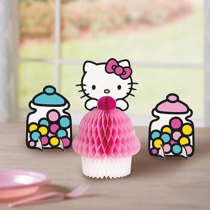 Sanrio Hello Kitty Honeycomb Centerpiece 3 ct