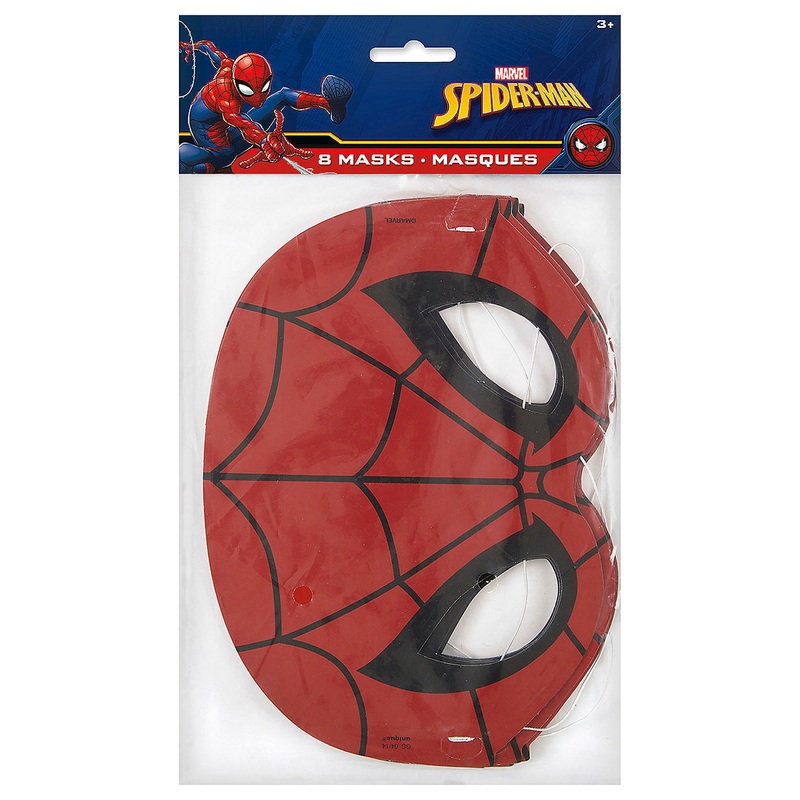 Spider-Man Party Masks - 8 Pc.